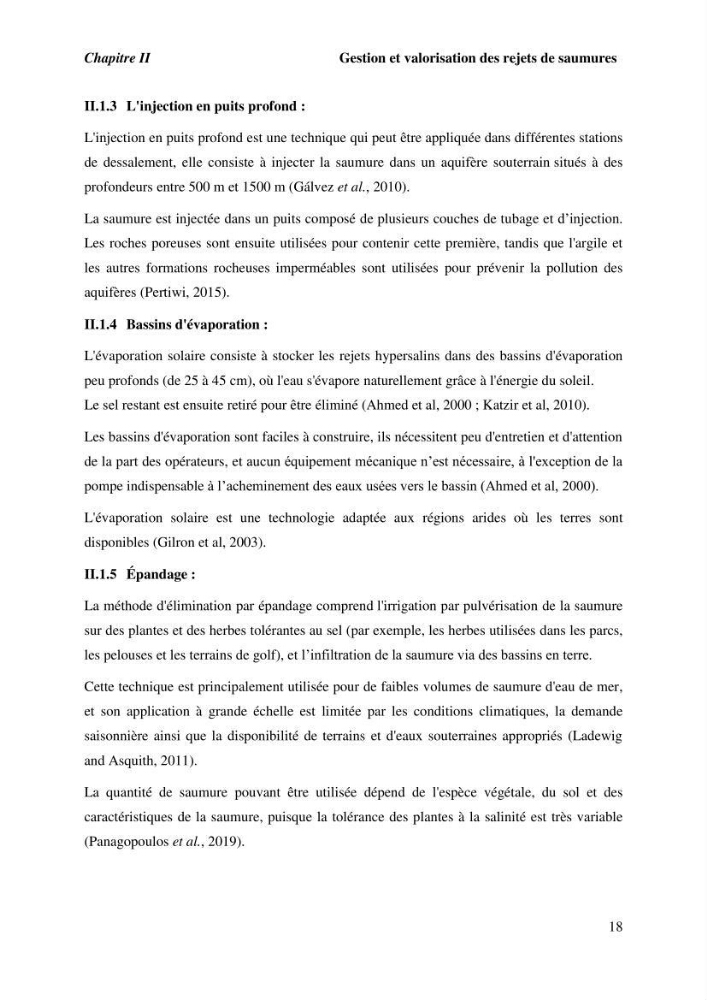 Caractérisation des rejets de saumure des stations de dessalement et leur impact sur le milieu récepteur