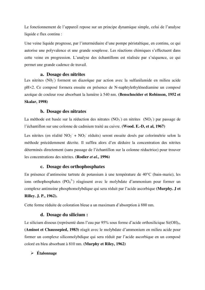 Caractérisation des rejets de saumure des stations de dessalement et leur impact sur le milieu récepteur