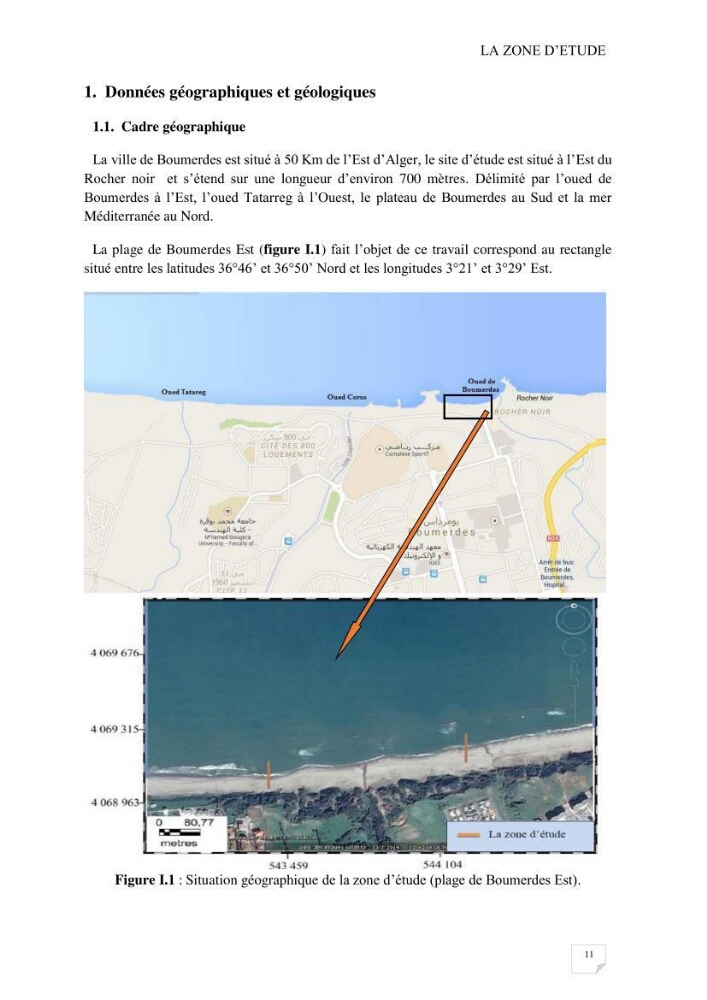Etude de protection de la plage Est de Boumerdes