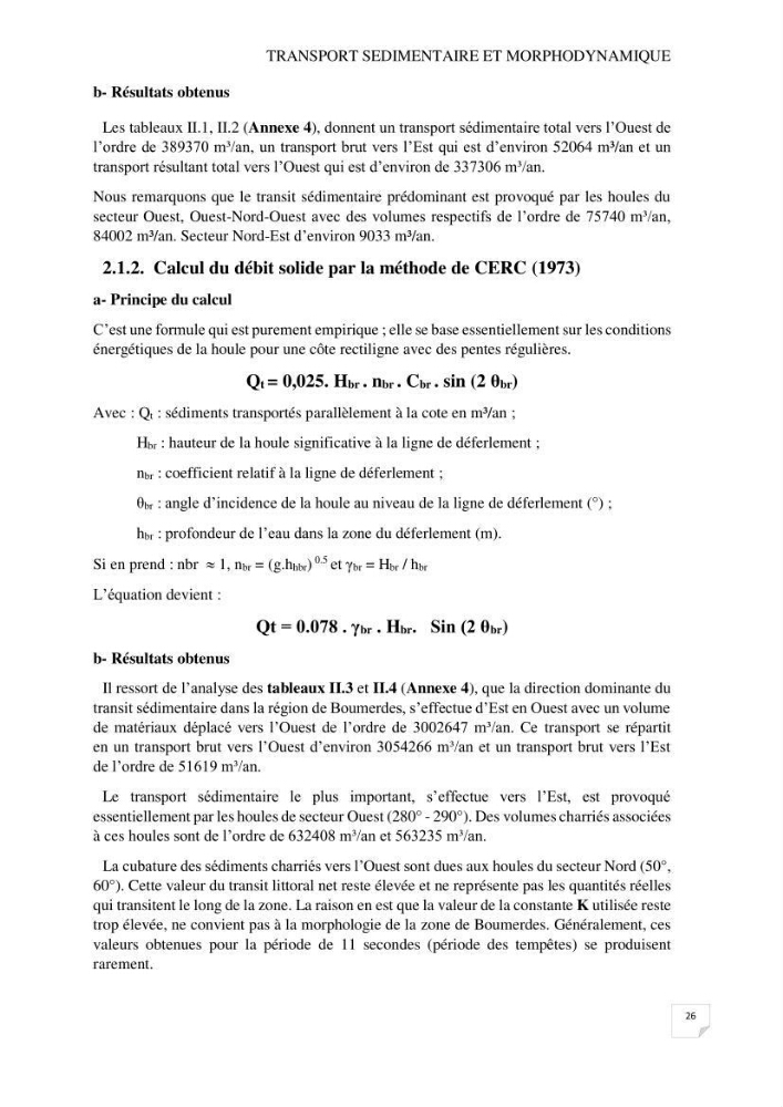 Etude de protection de la plage Est de Boumerdes
