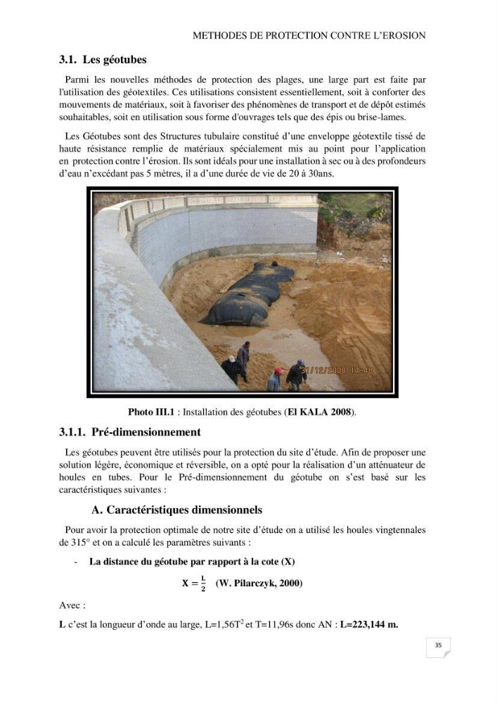 Etude de protection de la plage Est de Boumerdes