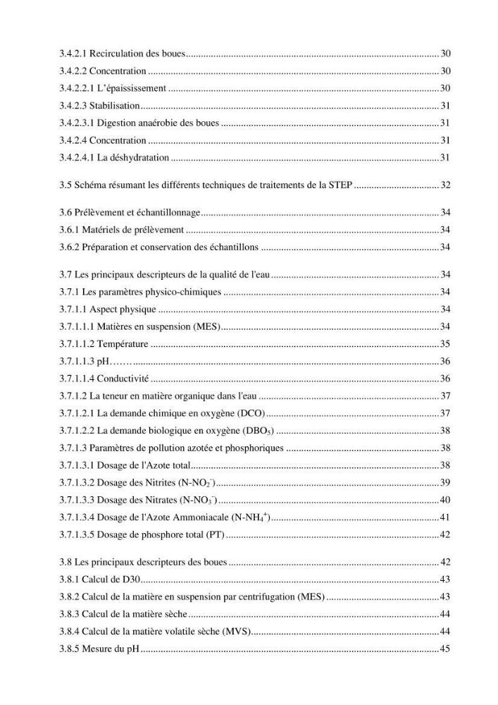 Etude des performances d\'une station d\'épuration des eaux usées
