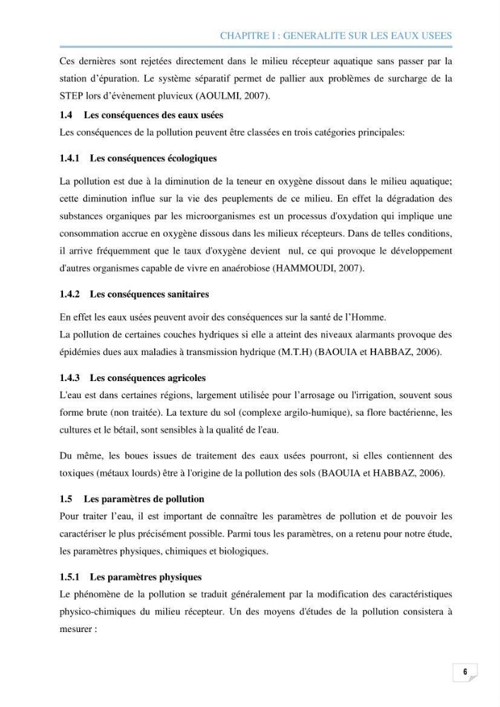 Etude des performances d\'une station d\'épuration des eaux usées