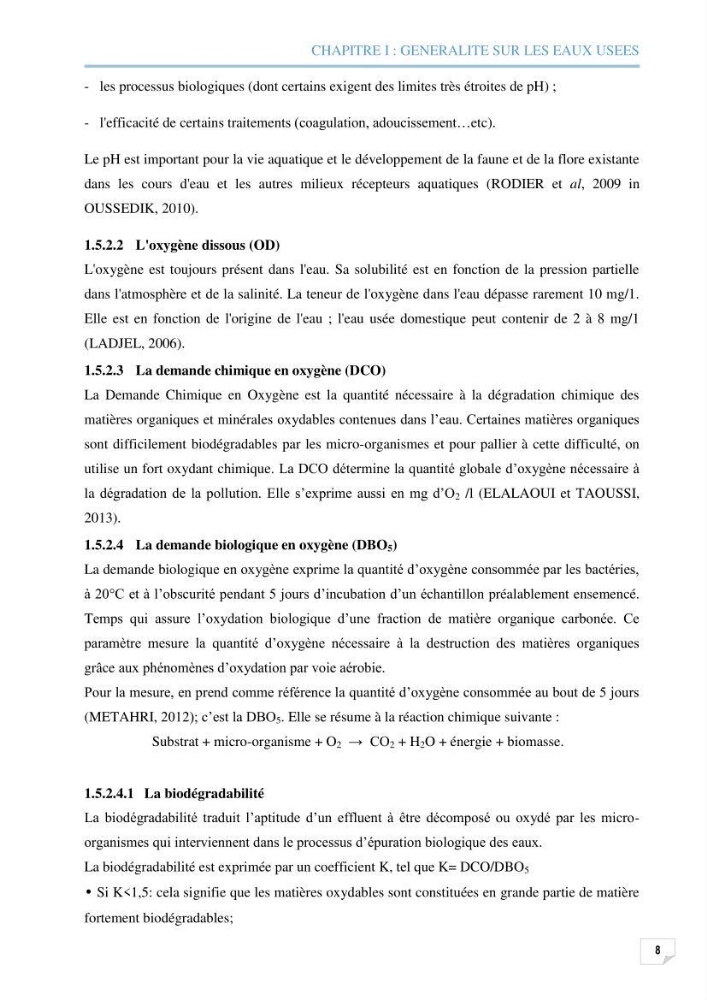 Etude des performances d\'une station d\'épuration des eaux usées