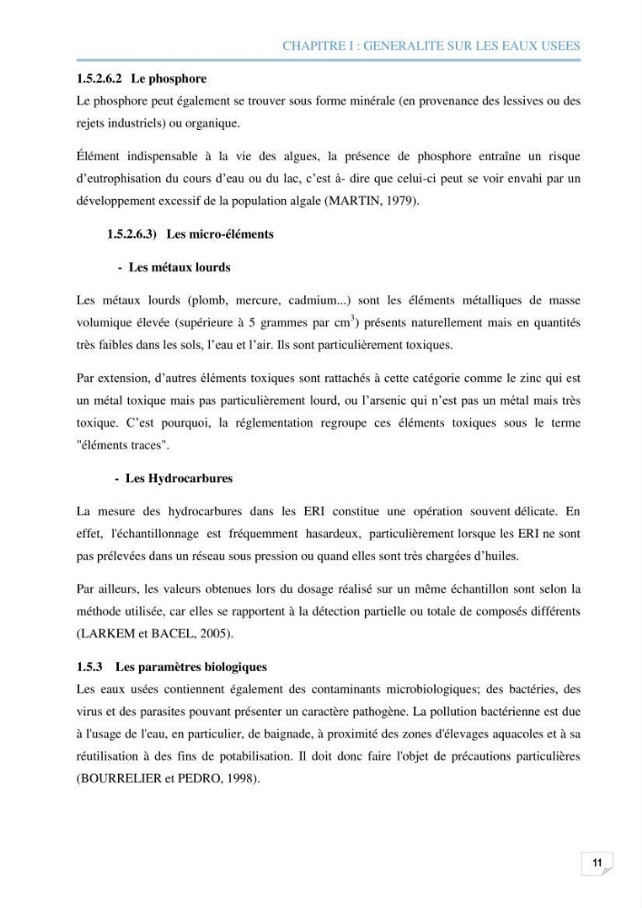 Etude des performances d\'une station d\'épuration des eaux usées
