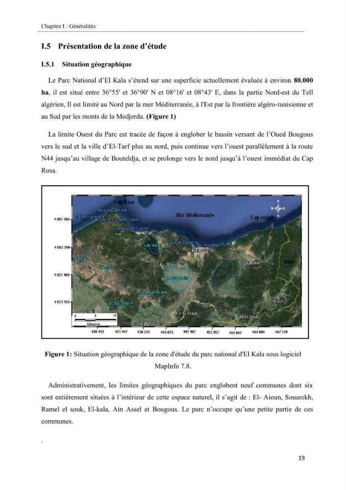 Etude biosédimentologique de la partie marine du parc d\'El-Kala
