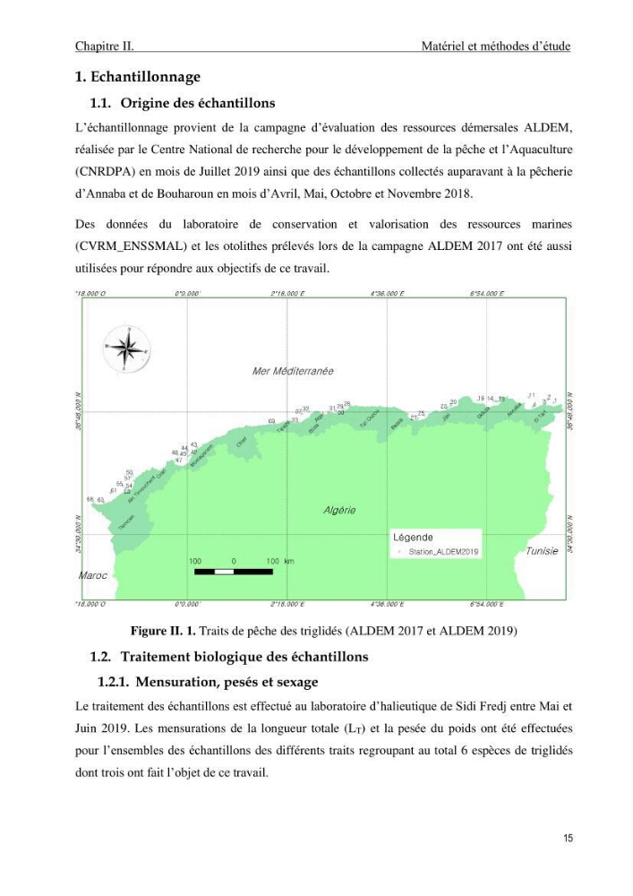 Contribution à l\'étude de la croissance et de l\'exploitation du genre Chelidonichthys ( Actinopteri, Triglidae) dans la côte Algérienne: