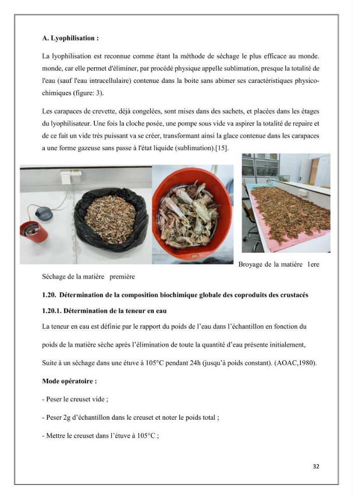 Élaboration et caractérisation de pansements innovants à base de chitosane marin.