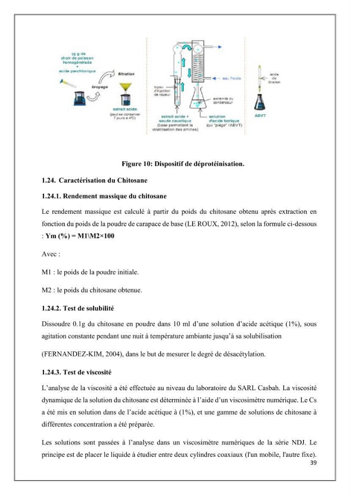 Élaboration et caractérisation de pansements innovants à base de chitosane marin.