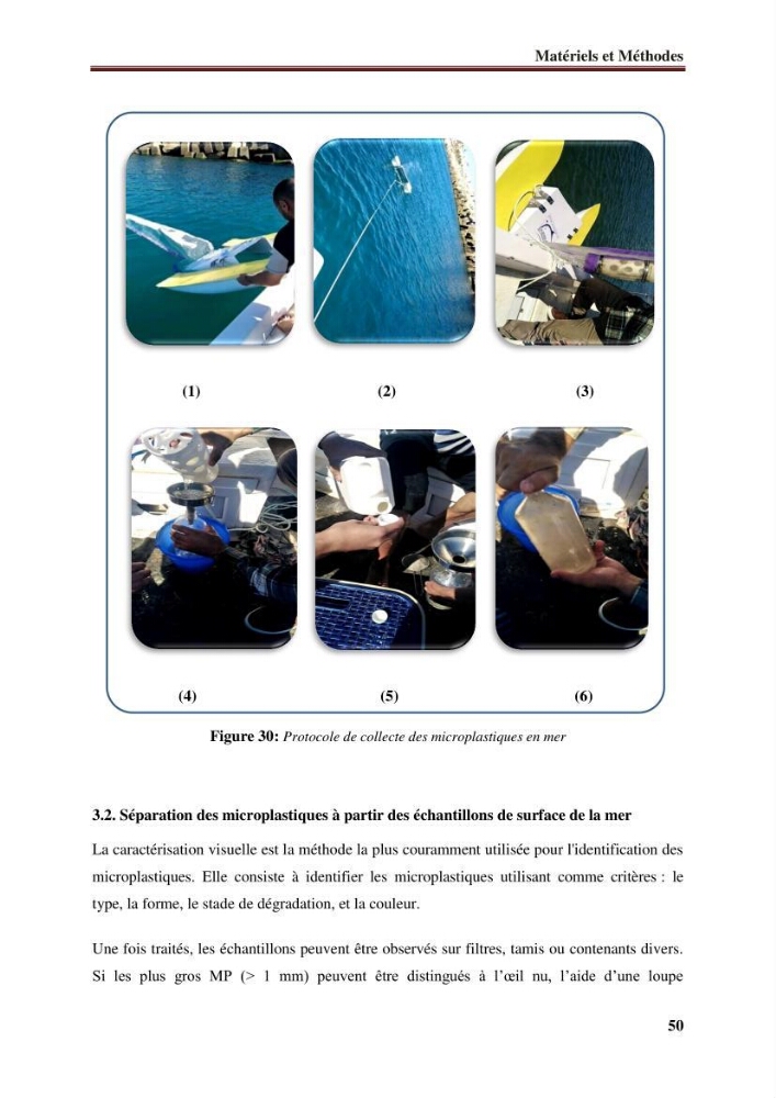 Conception d’un nouveau engin de prélèvement des microplastiques en surface de l’eau de mer