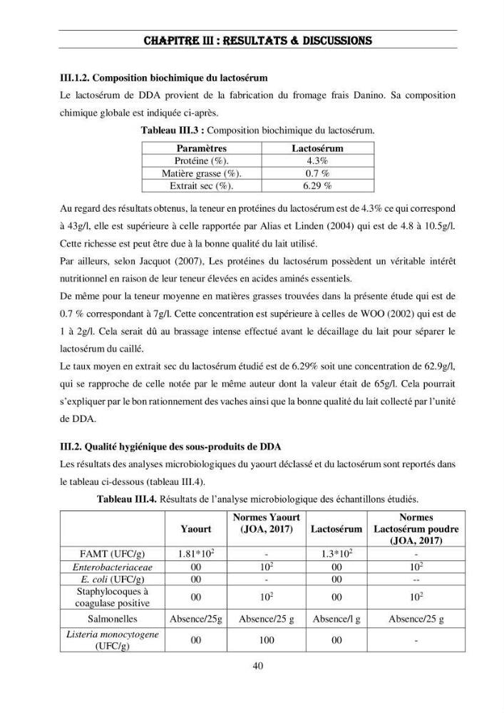 Valorisation des sous-produits de l\'industrie laitières (DANONE) en vue de la fabrication d\'un aliment aquacole