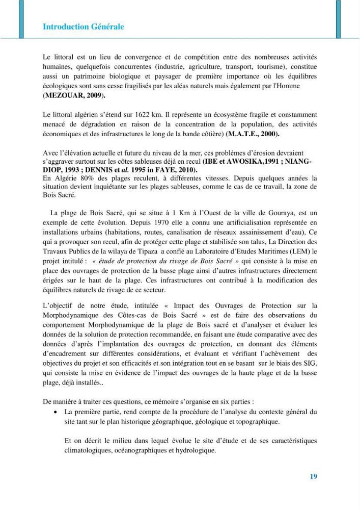 Impact des ouvrages de protection sur la morphodynamique des côtes