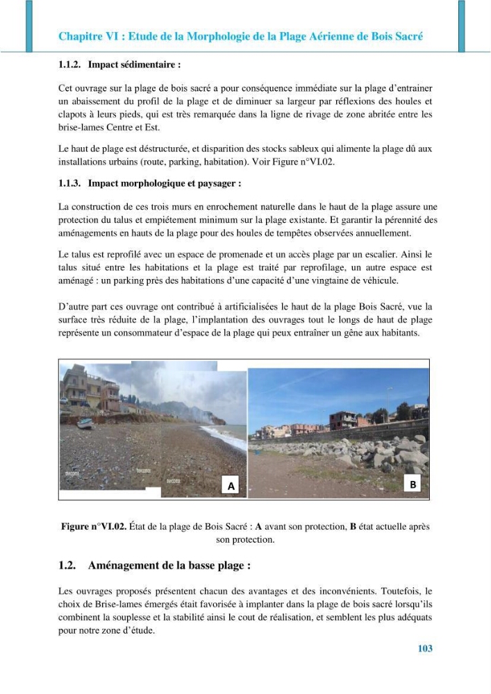 Impact des ouvrages de protection sur la morphodynamique des côtes