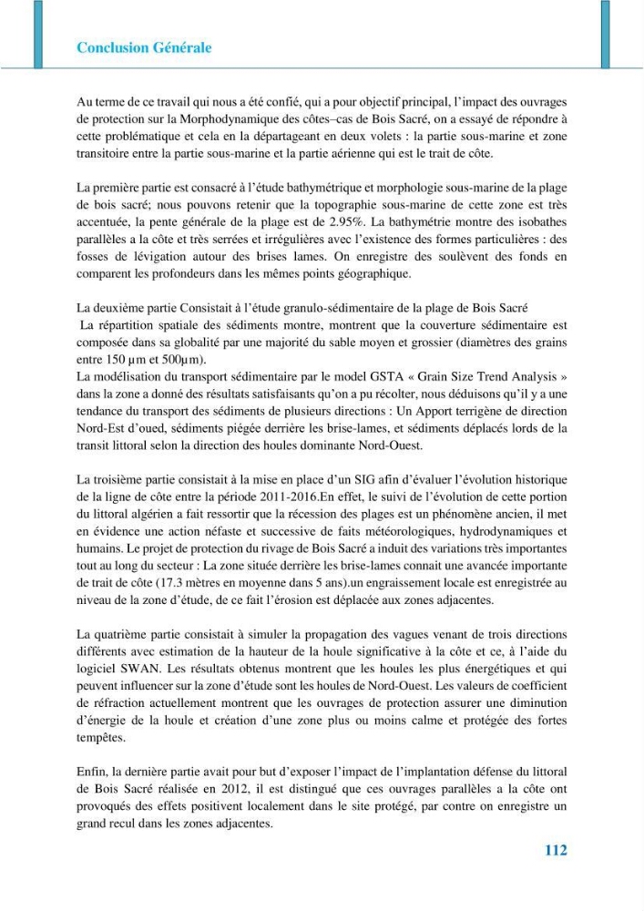 Impact des ouvrages de protection sur la morphodynamique des côtes