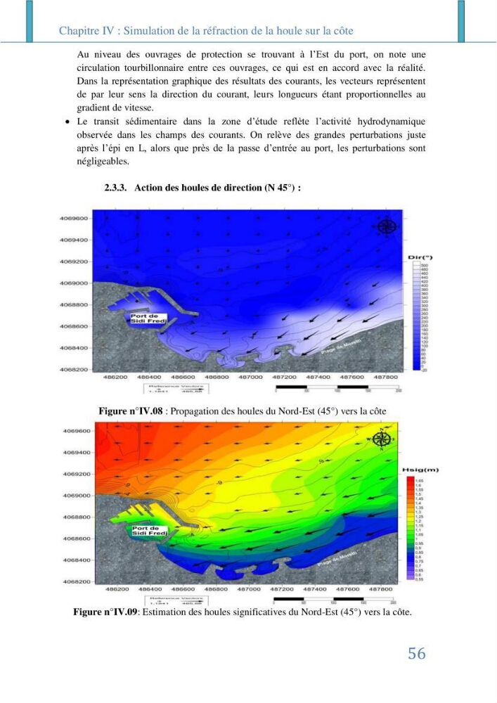 Impact des infrastructures littorales sur l\'évolution du trait de côte dans dans une zone soumise à un fort transit sédimentaire