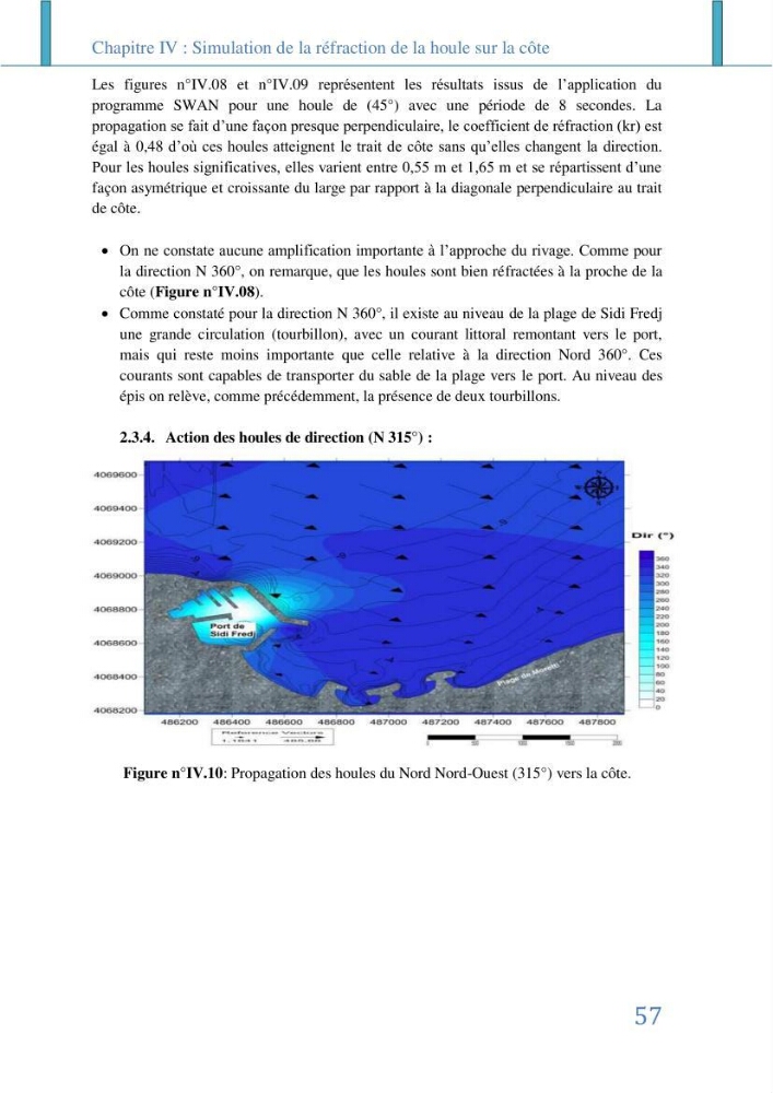 Impact des infrastructures littorales sur l\'évolution du trait de côte dans dans une zone soumise à un fort transit sédimentaire