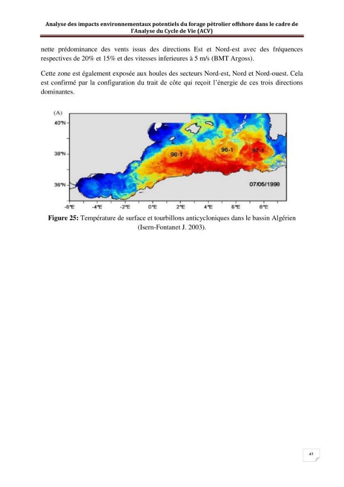 Analyse des impacts environnementaux potentiels du forage pétrolier offshore dans le cadre de l’Analyse du Cycle de Vie (ACV):