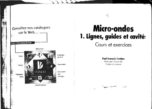 Micro-ondes 1. lignes, guides et cavités: cours et ecxercices Micro-ondes 1. lignes, guides et cavités: cours et ecxercices