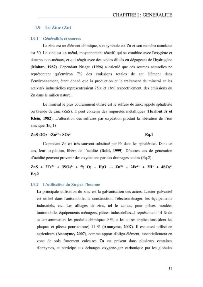 Evaluation du risque Sanitair Assoié à la Consommation de la Daurad : d’élevage Sparus aurata (Linnaeus ,1758)