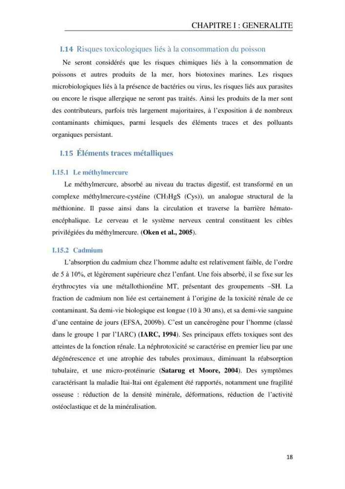 Evaluation du risque Sanitair Assoié à la Consommation de la Daurad : d’élevage Sparus aurata (Linnaeus ,1758)