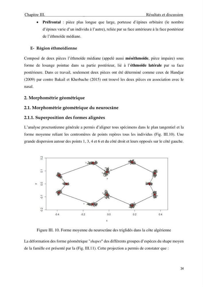 Description des variations morpho-géométrique entre les espèces et les populations des Triglidae (Actinopterygii, Scorpaeniformes) dans le bassin algérien