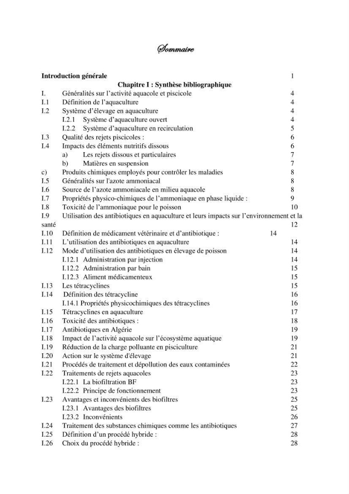 Etude du procédé hybride couplant l’adsorption et la photocatalyse. Application au traitement des effluents issus des fermes piscicoles.:
