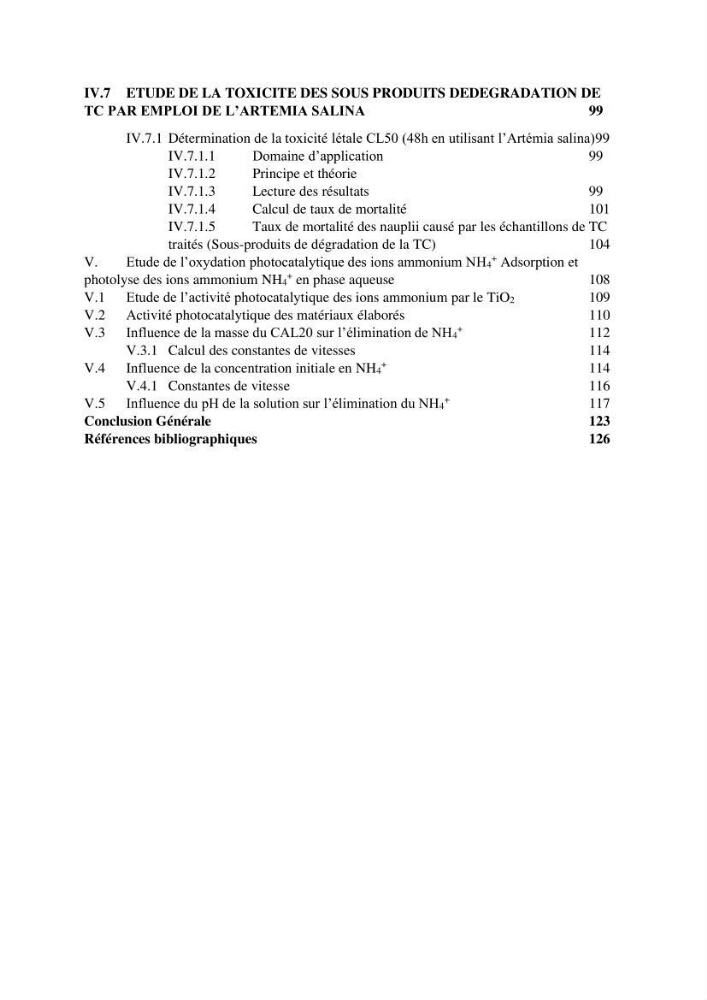 Etude du procédé hybride couplant l’adsorption et la photocatalyse. Application au traitement des effluents issus des fermes piscicoles.:
