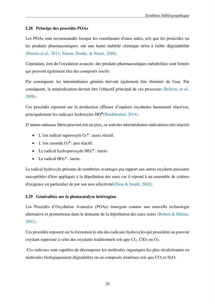 Etude du procédé hybride couplant l’adsorption et la photocatalyse. Application au traitement des effluents issus des fermes piscicoles.: