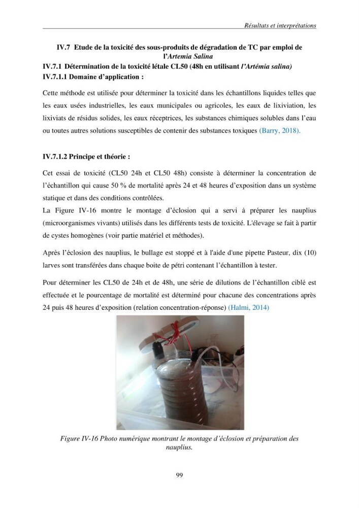 Etude du procédé hybride couplant l’adsorption et la photocatalyse. Application au traitement des effluents issus des fermes piscicoles.: