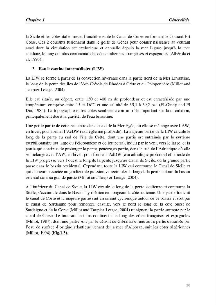 Les paramètres physico-chimiques et les sels nutritifs dans la baie de Bou-Ismail