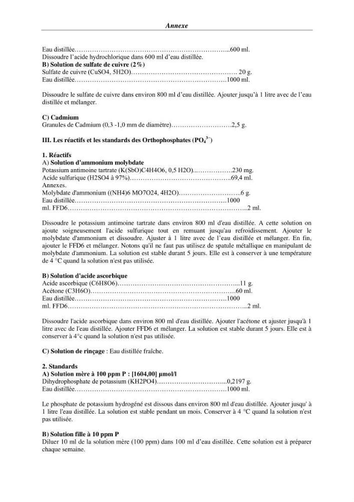 Les paramètres physico-chimiques et les sels nutritifs dans la baie de Bou-Ismail