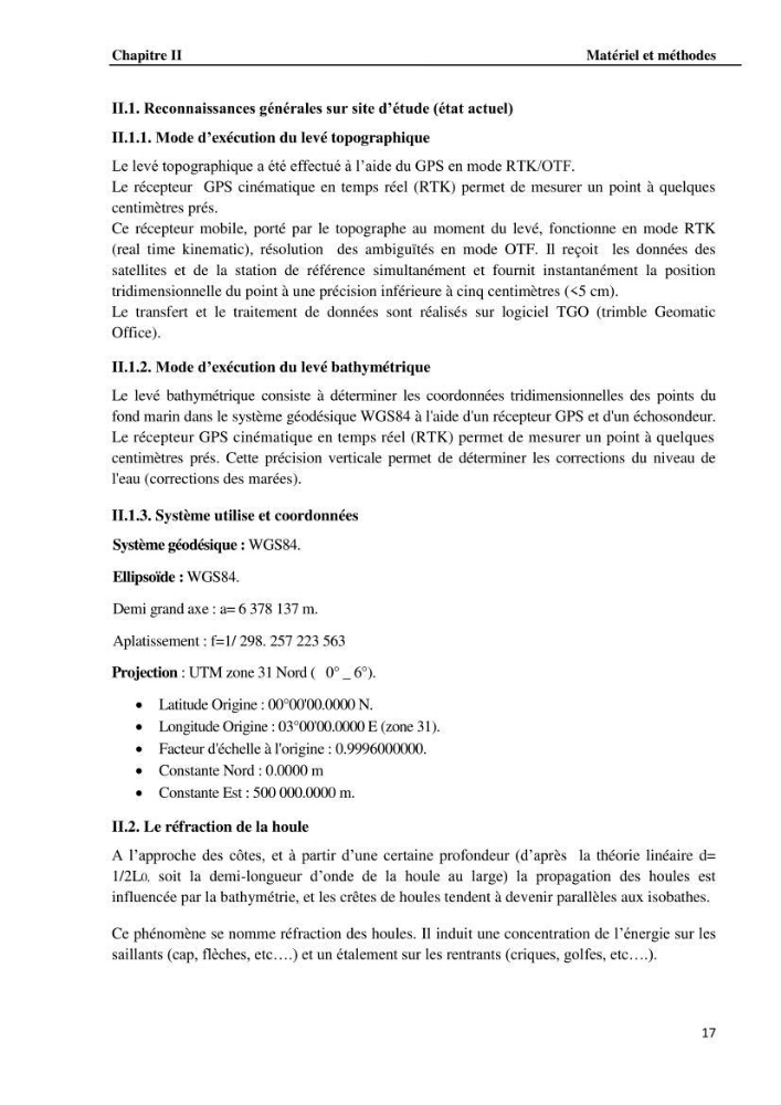 Etude de protection du rivage du complexe culturel de Chenoua