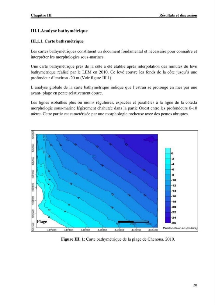 Etude de protection du rivage du complexe culturel de Chenoua