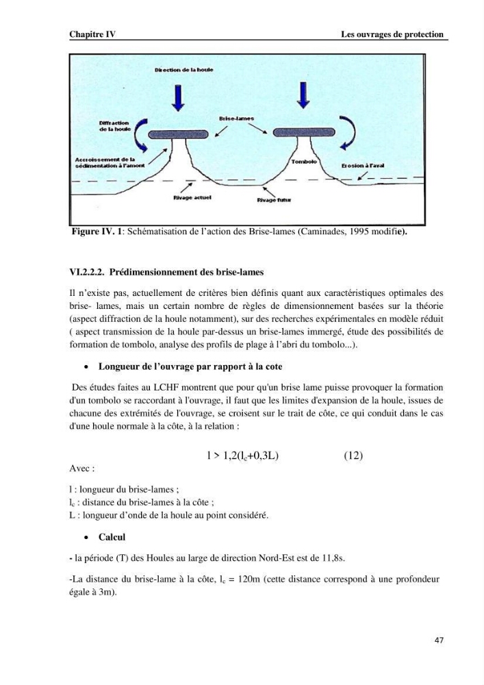 Etude de protection du rivage du complexe culturel de Chenoua