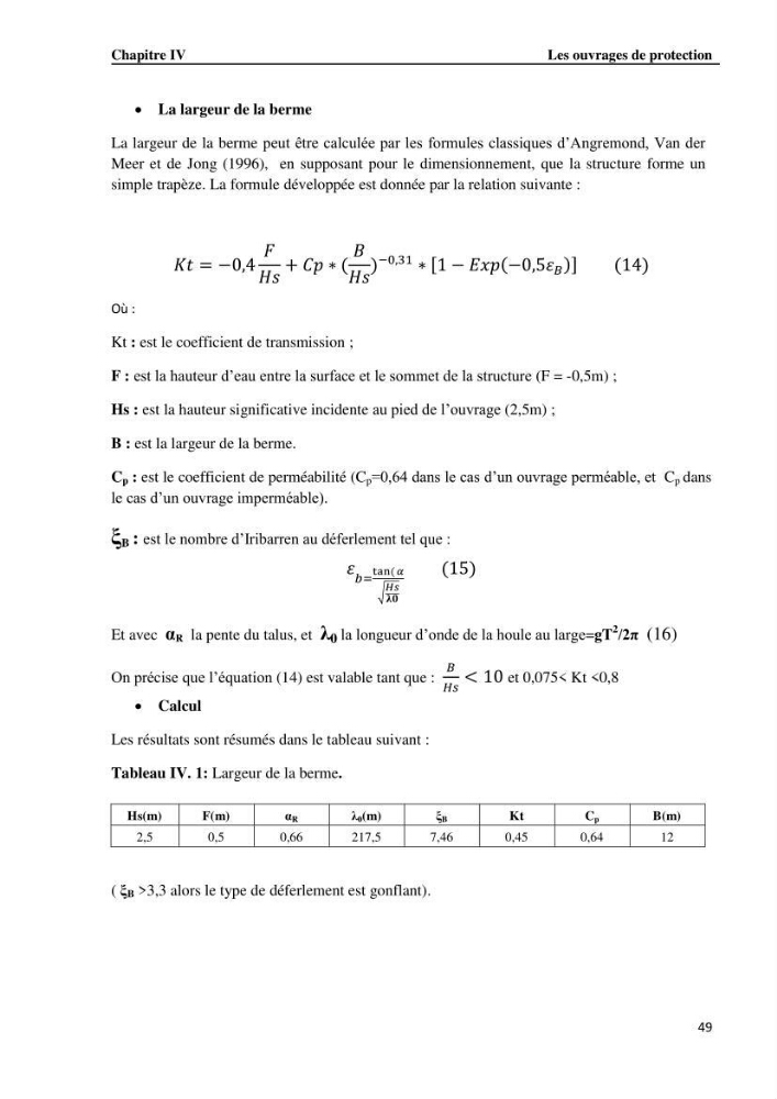 Etude de protection du rivage du complexe culturel de Chenoua