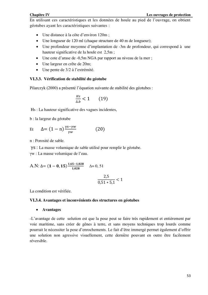 Etude de protection du rivage du complexe culturel de Chenoua