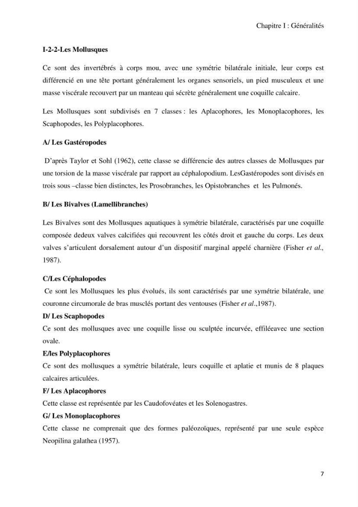 Actualisation de l’Inventaire National des Mollusques et des Crustacés de la côte algérienne:
