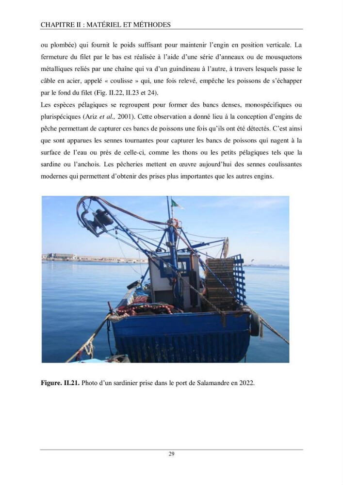 Etude d\'impact de la reconversion d\'éspadonniers en senneurs sur les éspèces cibles notament: l’espadon Xiphias gladius (Linnaeus, 1758) et la sardine Sardina pilchardus (Walbaum, 1792) dans la baie de Mostaganem.