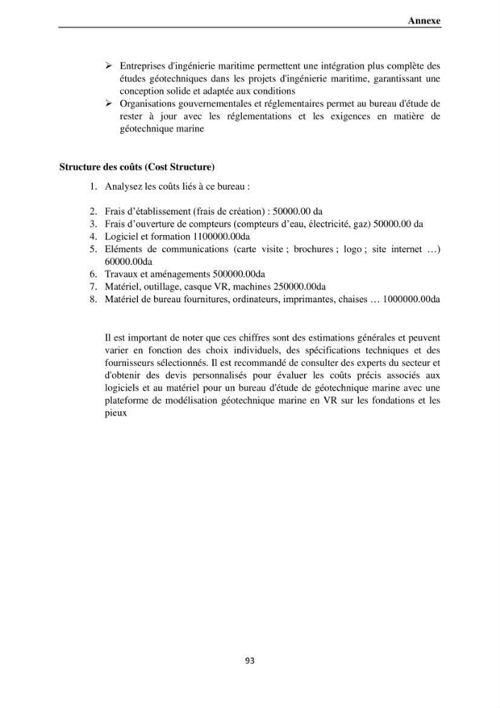 Dimensionnement des fondations sur pieux sous charge horizontale-étude de comportement du pieu rigide aux états limites de service dans un sol cohérent