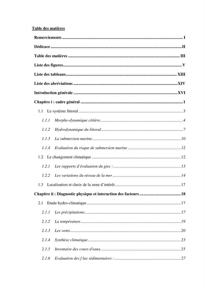 Etude et estimation des terres à risque par la submersion marine dans la région Ouest d’Alger: