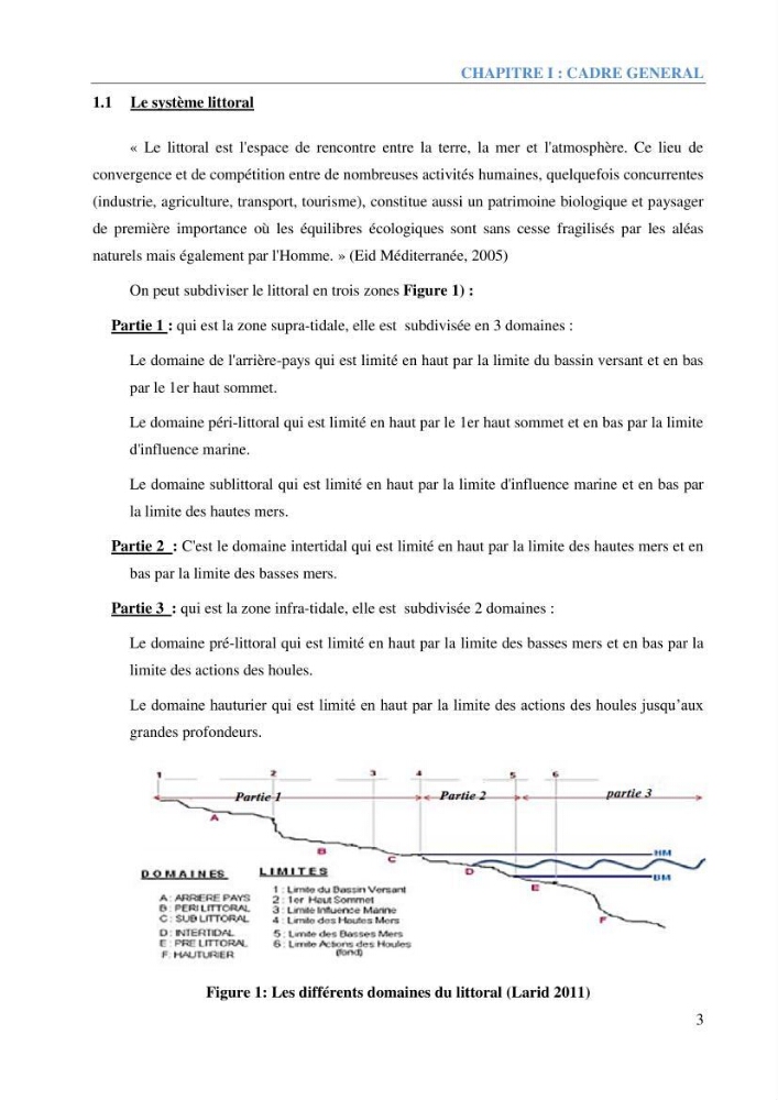 Etude et estimation des terres à risque par la submersion marine dans la région Ouest d’Alger: