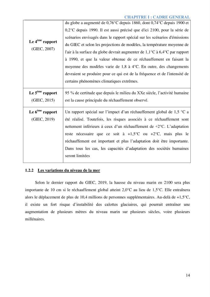 Etude et estimation des terres à risque par la submersion marine dans la région Ouest d’Alger: