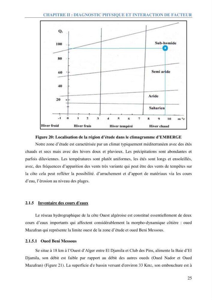Etude et estimation des terres à risque par la submersion marine dans la région Ouest d’Alger: