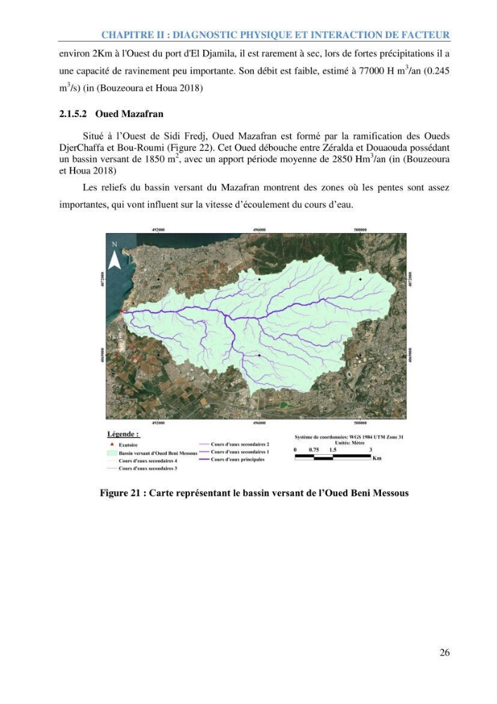 Etude et estimation des terres à risque par la submersion marine dans la région Ouest d’Alger: