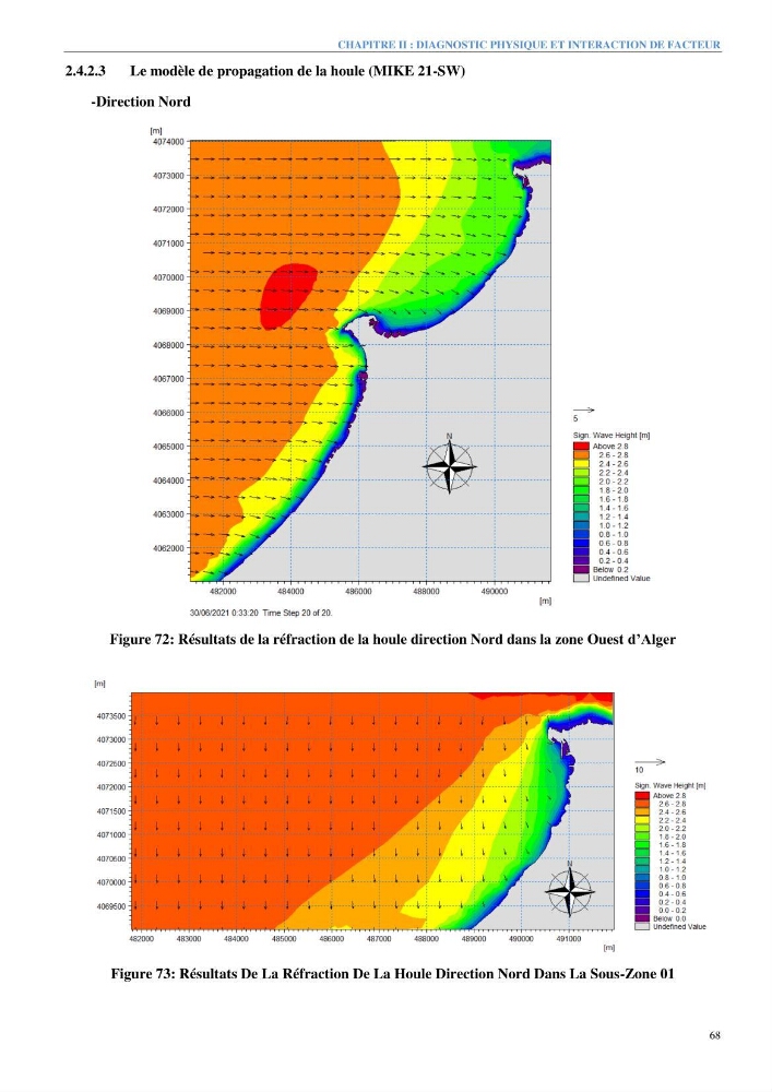 Etude et estimation des terres à risque par la submersion marine dans la région Ouest d’Alger:
