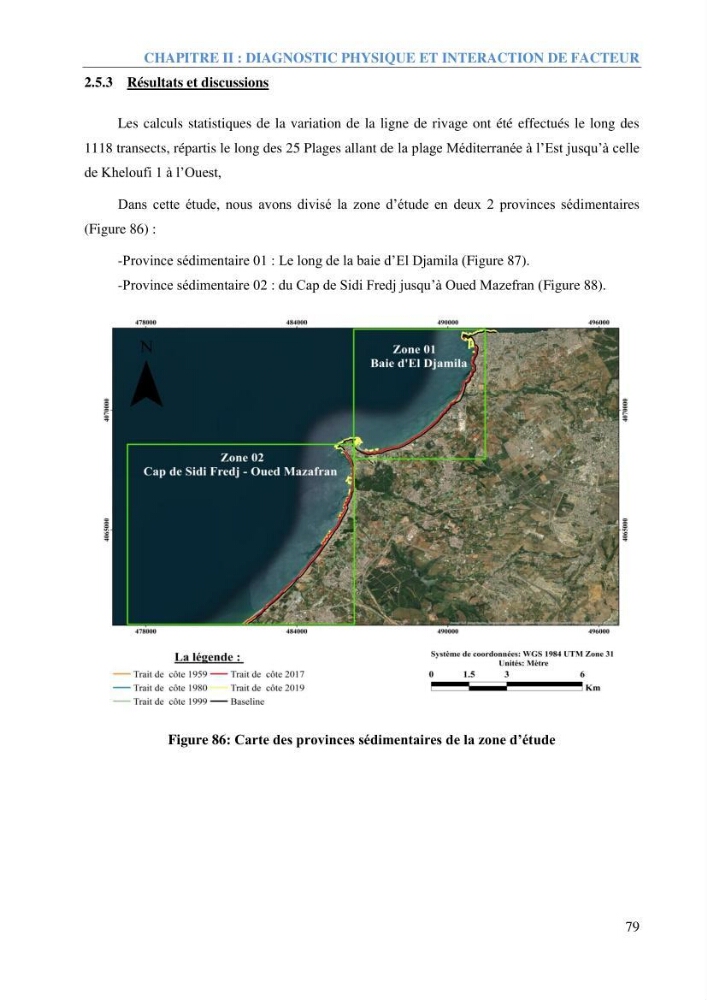 Etude et estimation des terres à risque par la submersion marine dans la région Ouest d’Alger: