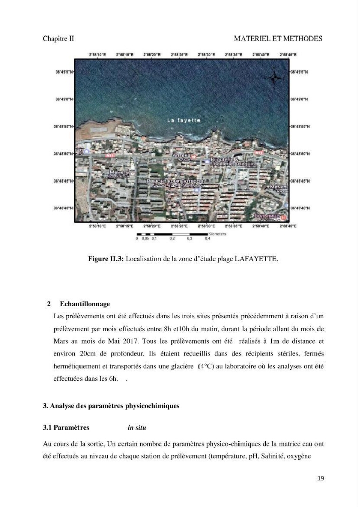 Suivi de la qualité microbiologique et physicochimique des eaux de baignade.