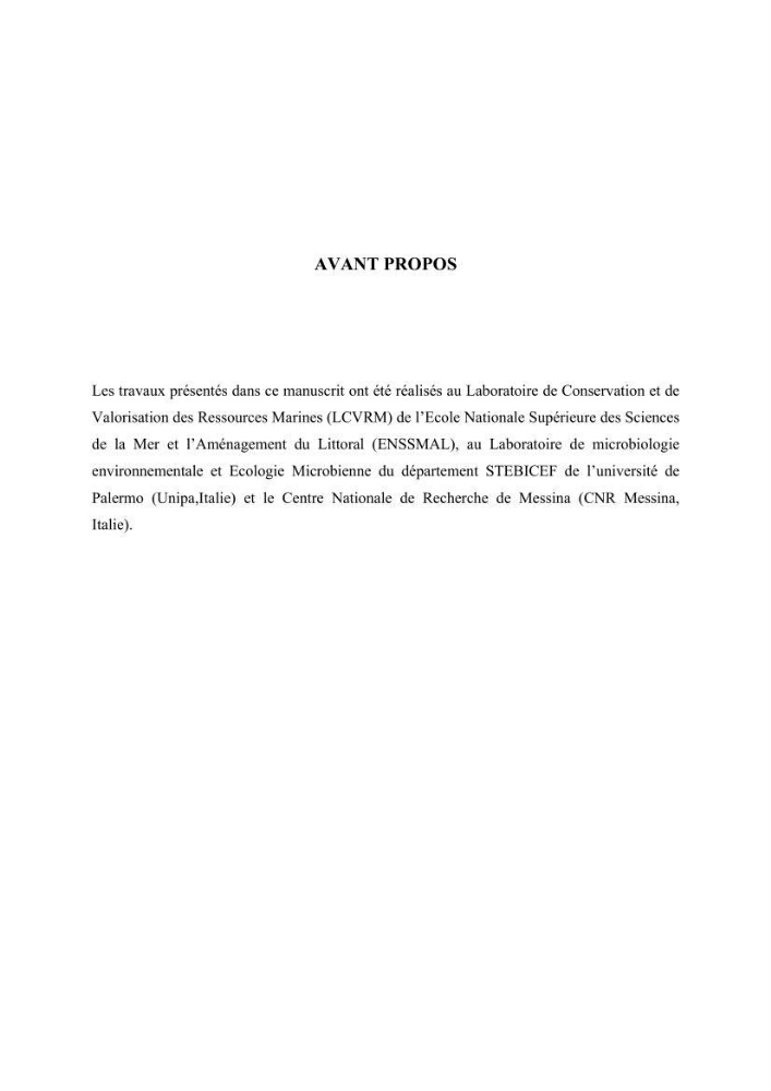 Isolement et caractérisation des bactéries marines dégradant les différentes fractions du pétrole