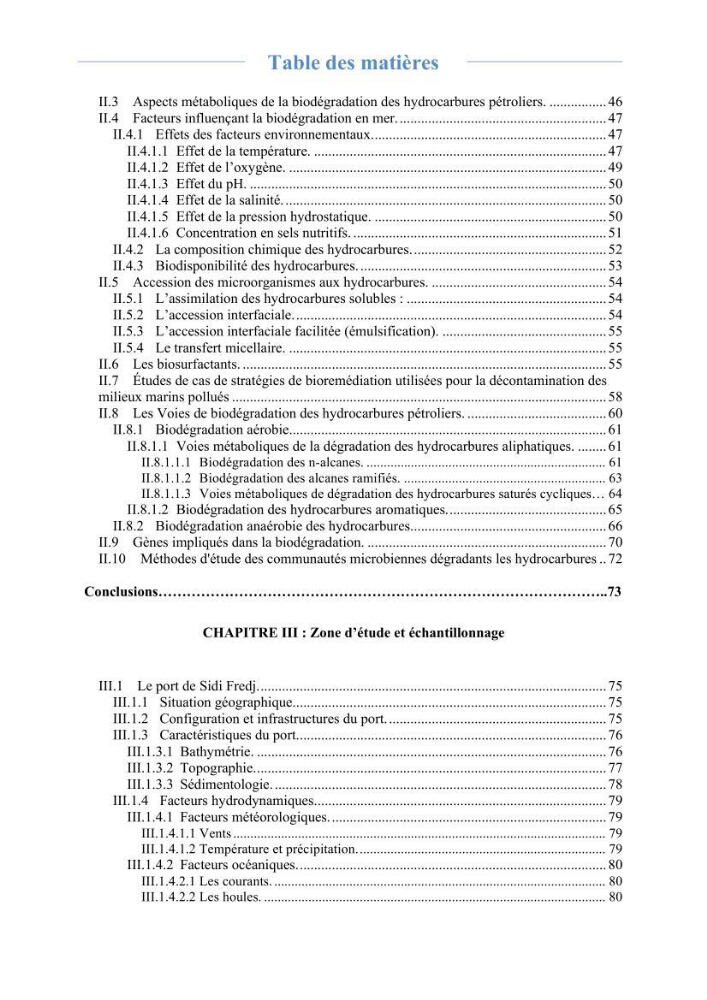 Isolement et caractérisation des bactéries marines dégradant les différentes fractions du pétrole