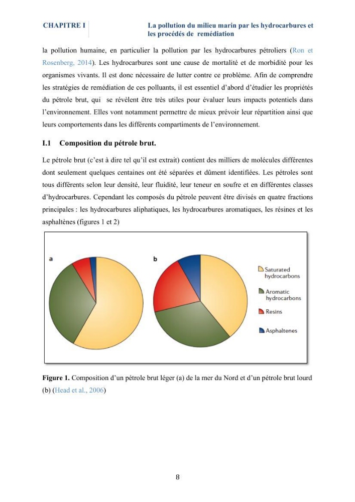 Isolement et caractérisation des bactéries marines dégradant les différentes fractions du pétrole